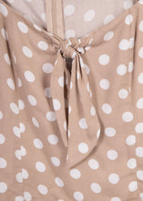 Cargar imagen en el visor de la galería, Blusa con anudado en escote y estampado de puntos - MAR