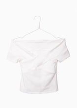 Cargar imagen en el visor de la galería, Blusa campesina con cruce en escote - AMANDA