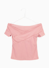 Cargar imagen en el visor de la galería, Blusa campesina con cruce en escote - EVE