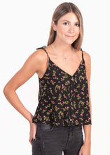 Cargar imagen en el visor de la galería, Blusa con botones y anudados en tiras - CARINA